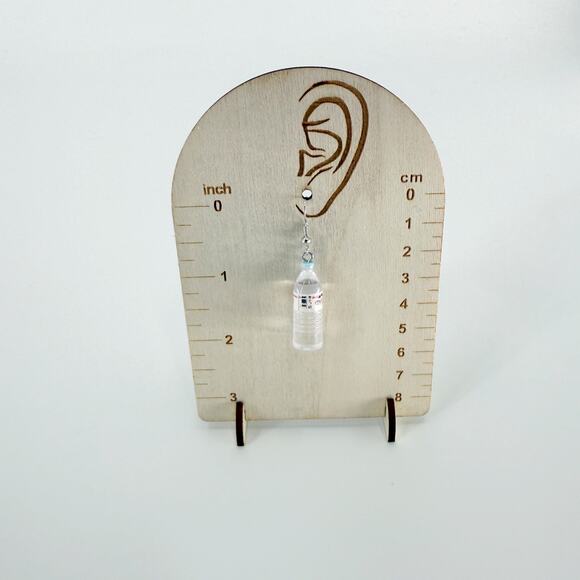 Water Bottle 3D Earrings Cute Birthday Gift for Friend Unique Women’s Girls - Picture 3 of 3